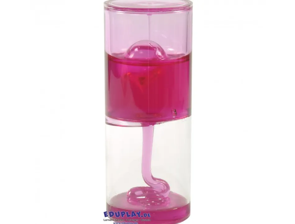 Sablier liquide eduplay sablier dome de lave liquide gelatineux rose duration 7 minutes coloris aleatoire