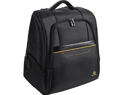 Sac à dos exacompta exactive polyester ordinateur 15,6" 34x46x16cm 1 compartiment renforcé 2 poches coloris noir