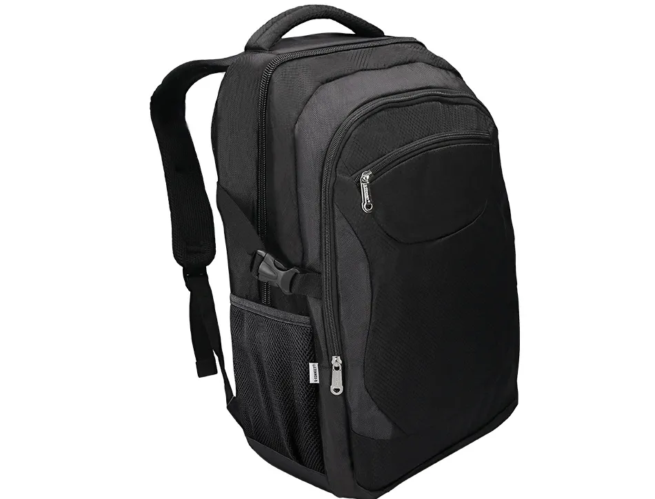 Sac à dos polyester q-connect ordinateur portable 18" 330x470x180mm poche extérieure compartiment intérieur velcro noir