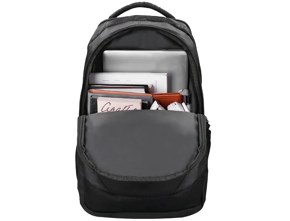 Sac à dos polyester q-connect ordinateur portable 18" 330x470x180mm poche extérieure compartiment intérieur velcro noir