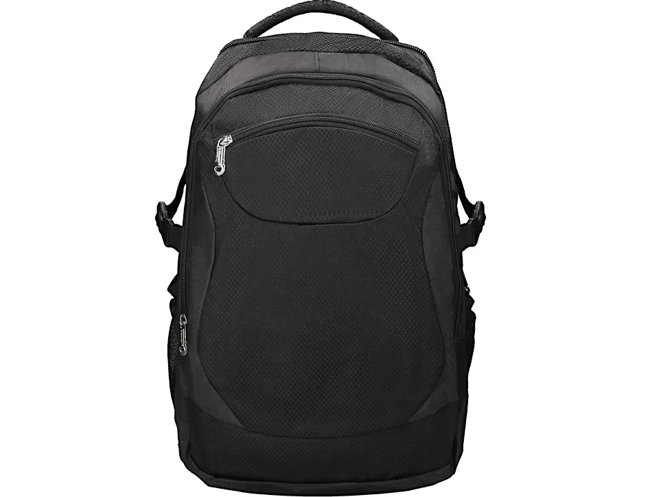 Sac à dos polyester q-connect ordinateur portable 18" 330x470x180mm poche extérieure compartiment intérieur velcro noir