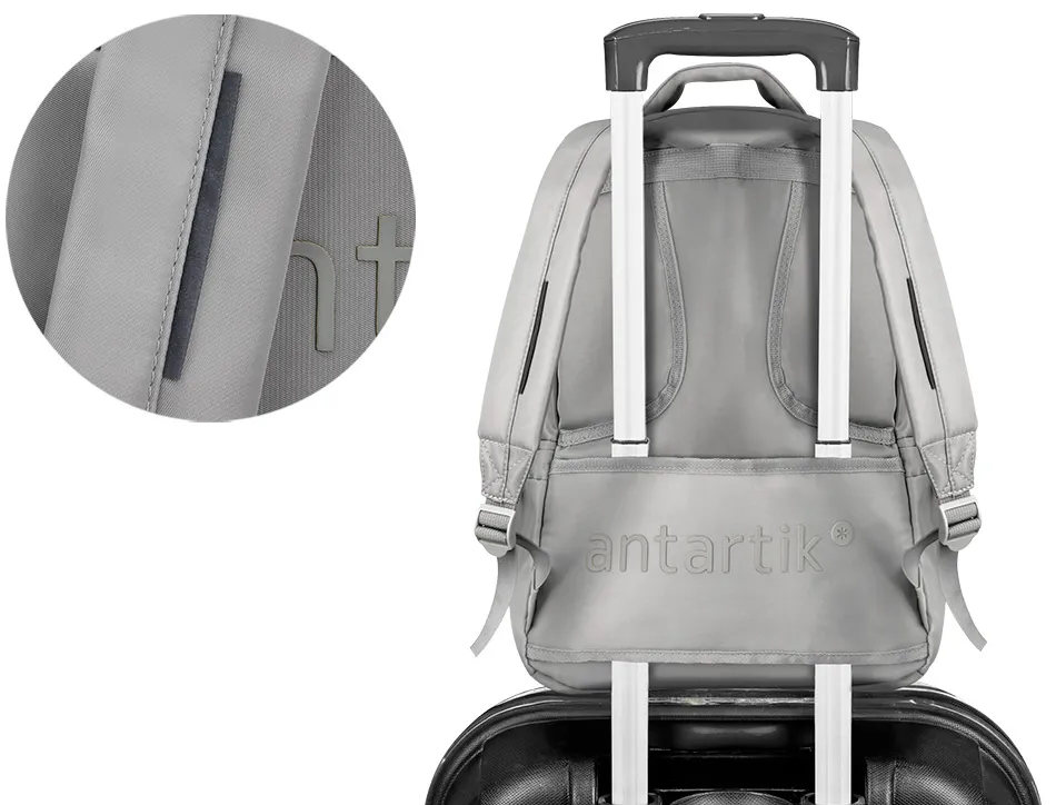 Sac a dos antartik 4 compartiments modele fusion flex 19l 450x180x300mm colorisgris