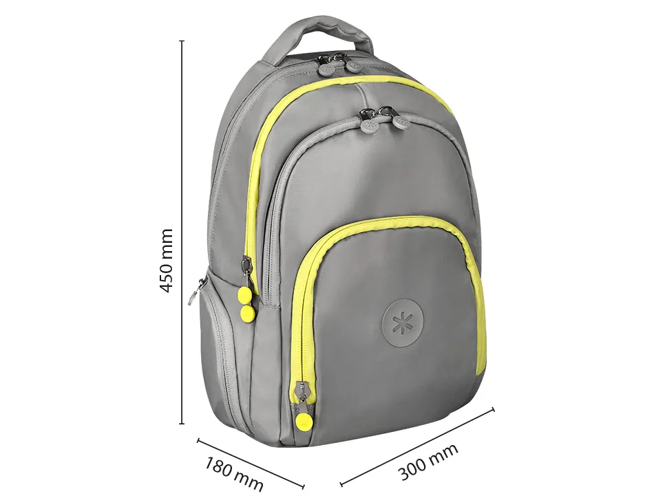 Sac a dos antartik 4 compartiments modele fusion flex 19l 450x180x300mm colorisgris