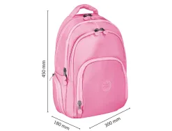 Sac a dos antartik 4 compartiments modele fusion flex 19l 450x180x300mm colorisrose