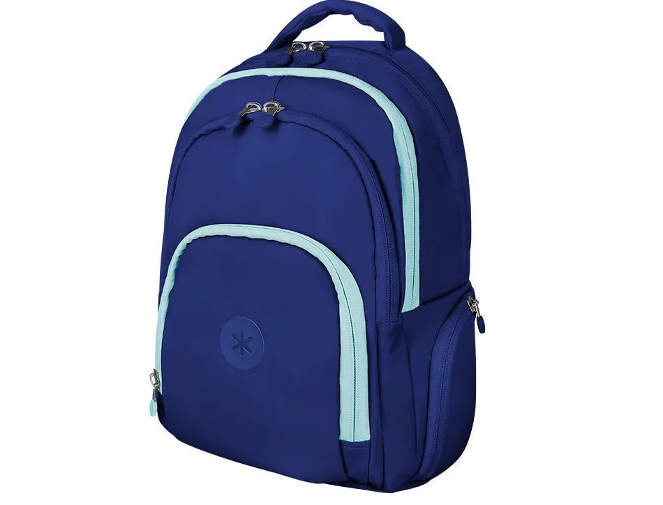 Sac a dos antartik 4 compartiments modele fusion flex 19l 450x180x300mm colorisbleu marine