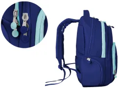 Sac a dos antartik 4 compartiments modele fusion flex 19l 450x180x300mm colorisbleu marine