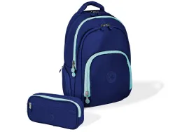 Sac a dos antartik 4 compartiments modele fusion flex 19l 450x180x300mm colorisbleu marine