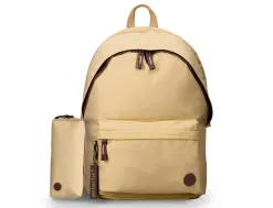 Sac a dos antartik 1 compartiment modele basic pack 20l 420x160x300mm coloris beige