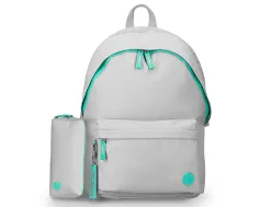 Sac a dos antartik 1 compartiment modele basic pack 20l 420x160x300mm coloris gris clair