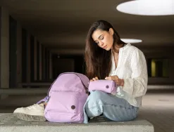 Sac a dos antartik 1 compartiment modele basic pack 20l 420x160x300mm coloris lilas