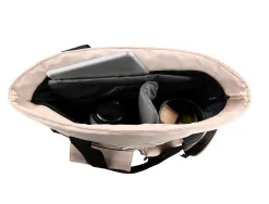 Sac a dos antartik flip bag rembourre pour ordinateur 400x120x390mm coloris beige clair