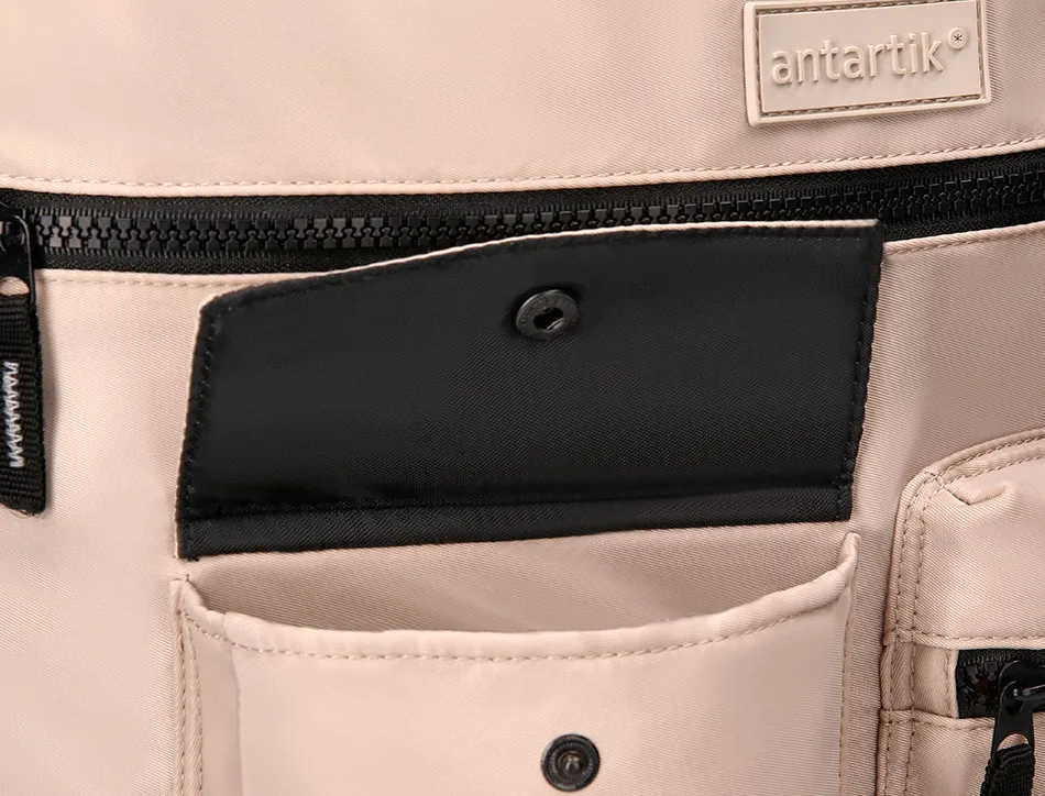 Sac a dos antartik flip bag rembourre pour ordinateur 400x120x390mm coloris beige clair
