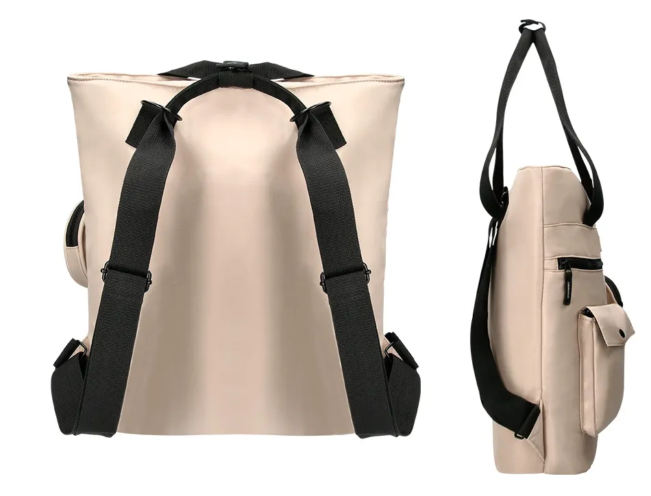 Sac a dos antartik flip bag rembourre pour ordinateur 400x120x390mm coloris beige clair
