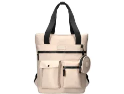 Sac a dos antartik flip bag rembourre pour ordinateur 400x120x390mm coloris beige clair