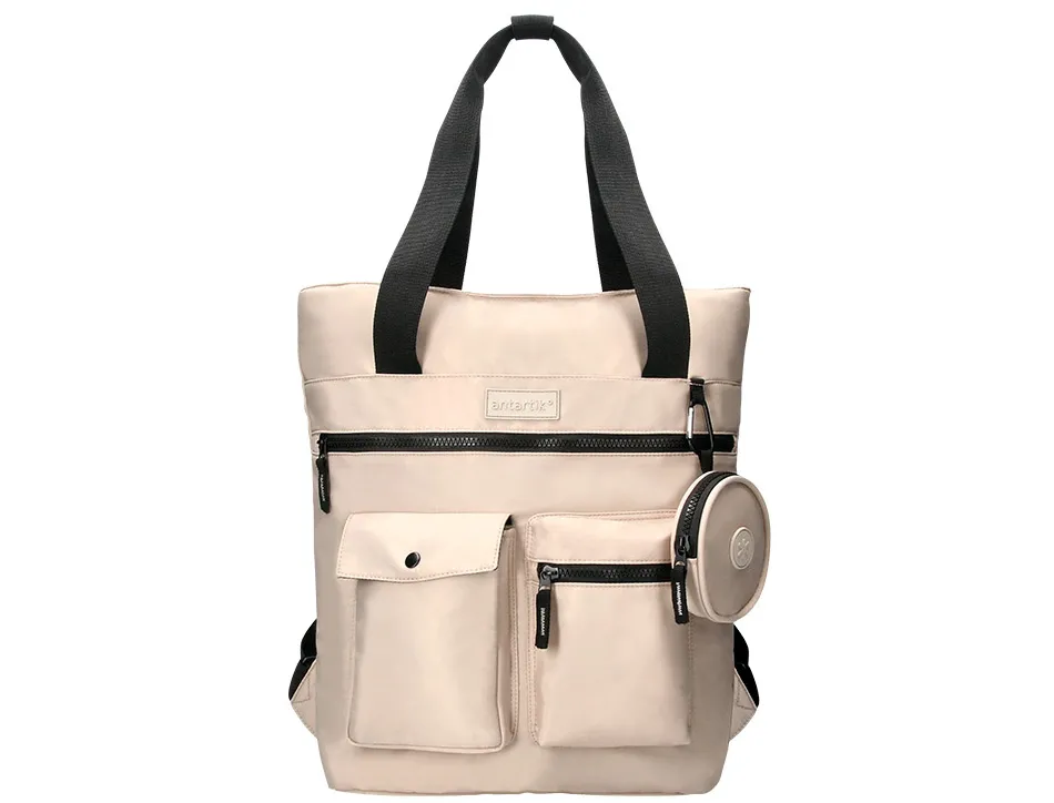 Sac a dos antartik flip bag rembourre pour ordinateur 400x120x390mm coloris beige clair
