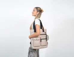 Sac a dos antartik flip bag rembourre pour ordinateur 400x120x390mm coloris vert de gris