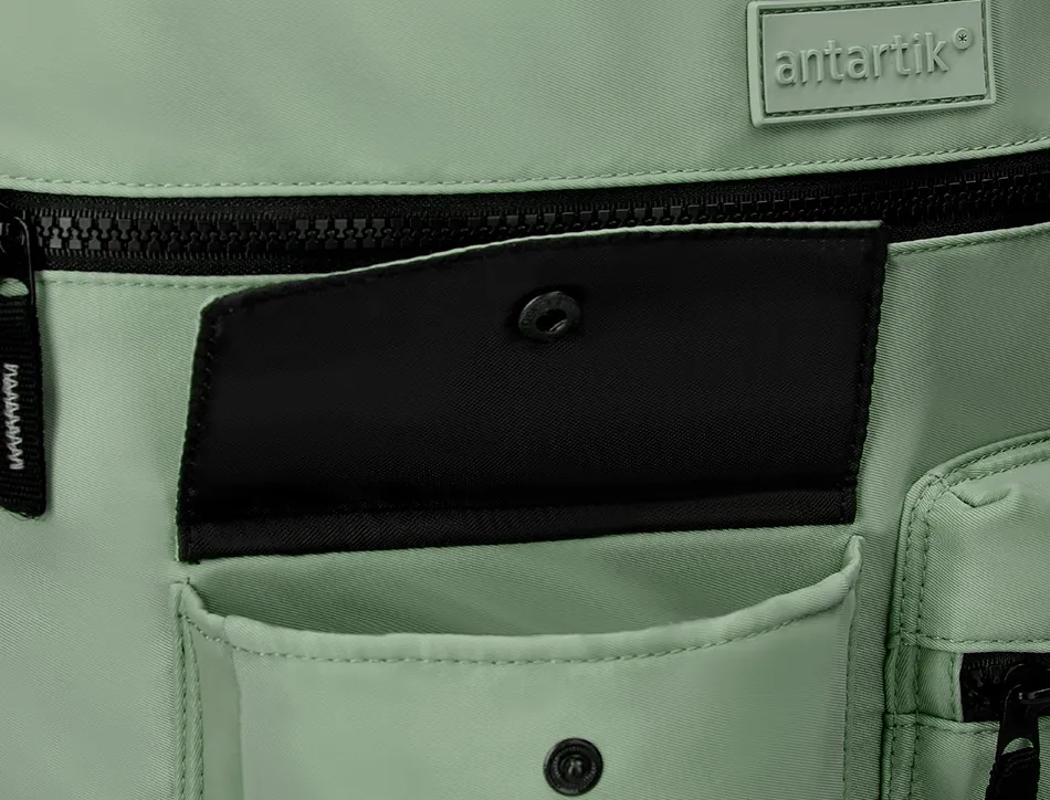 Sac a dos antartik flip bag rembourre pour ordinateur 400x120x390mm coloris vert de gris
