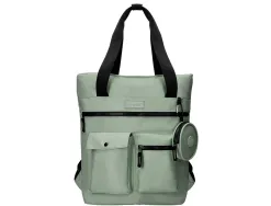 Sac a dos antartik flip bag rembourre pour ordinateur 400x120x390mm coloris vert de gris