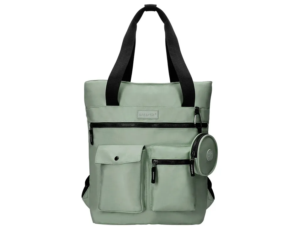 Sac a dos antartik flip bag rembourre pour ordinateur 400x120x390mm coloris vert de gris