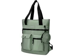 Sac a dos antartik flip bag rembourre pour ordinateur 400x120x390mm coloris vert de gris