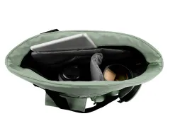 Sac a dos antartik flip bag rembourre pour ordinateur 400x120x390mm coloris vert de gris