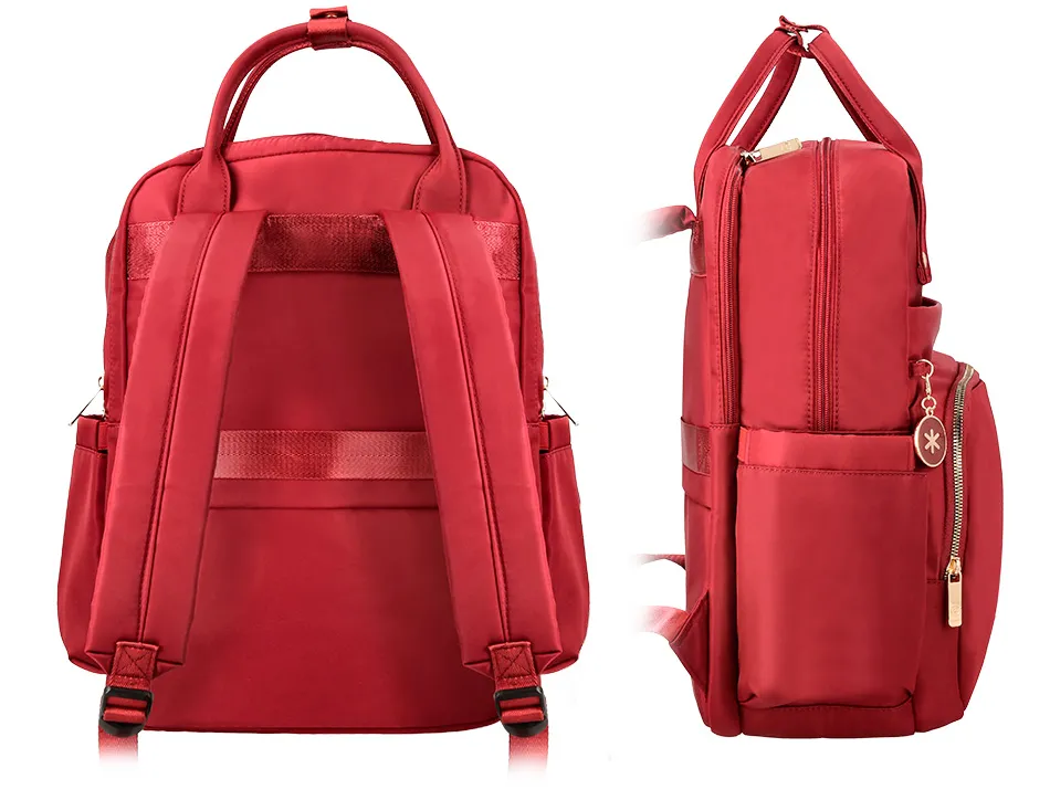 Sac a dos antartik nova 4 compartiments 23l 410x180x320 mm coloris vin rouge