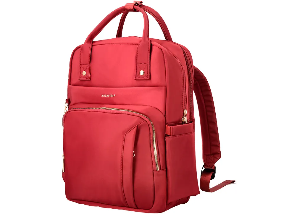 Sac a dos antartik nova 4 compartiments 23l 410x180x320 mm coloris vin rouge