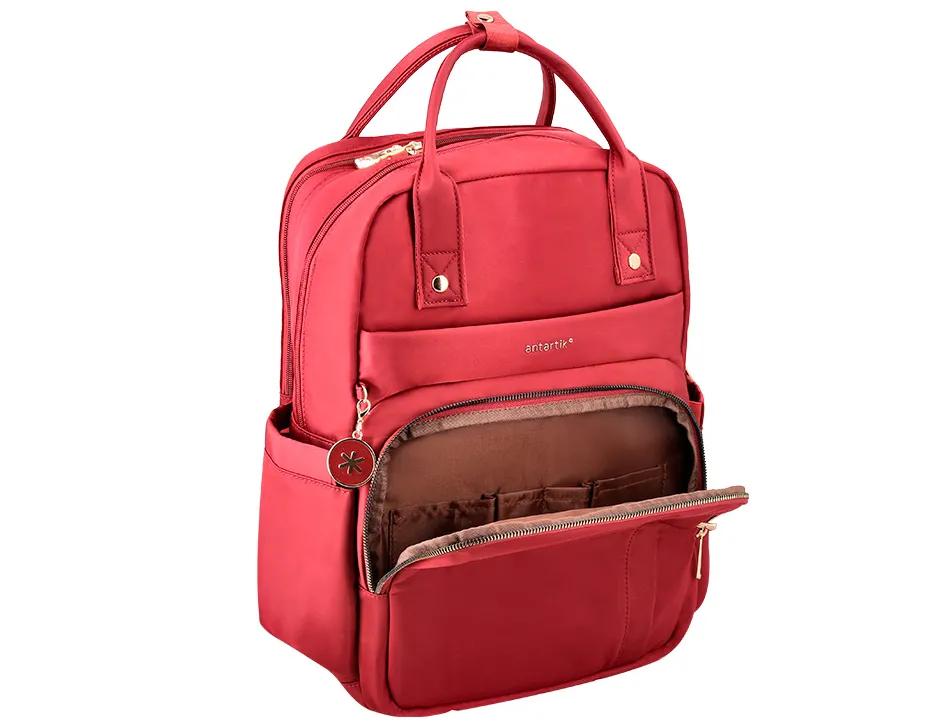 Sac a dos antartik nova 4 compartiments 23l 410x180x320 mm coloris vin rouge
