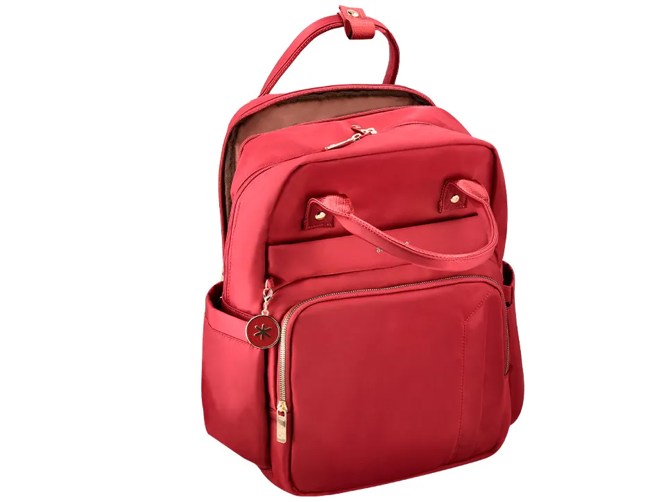 Sac a dos antartik nova 4 compartiments 23l 410x180x320 mm coloris vin rouge