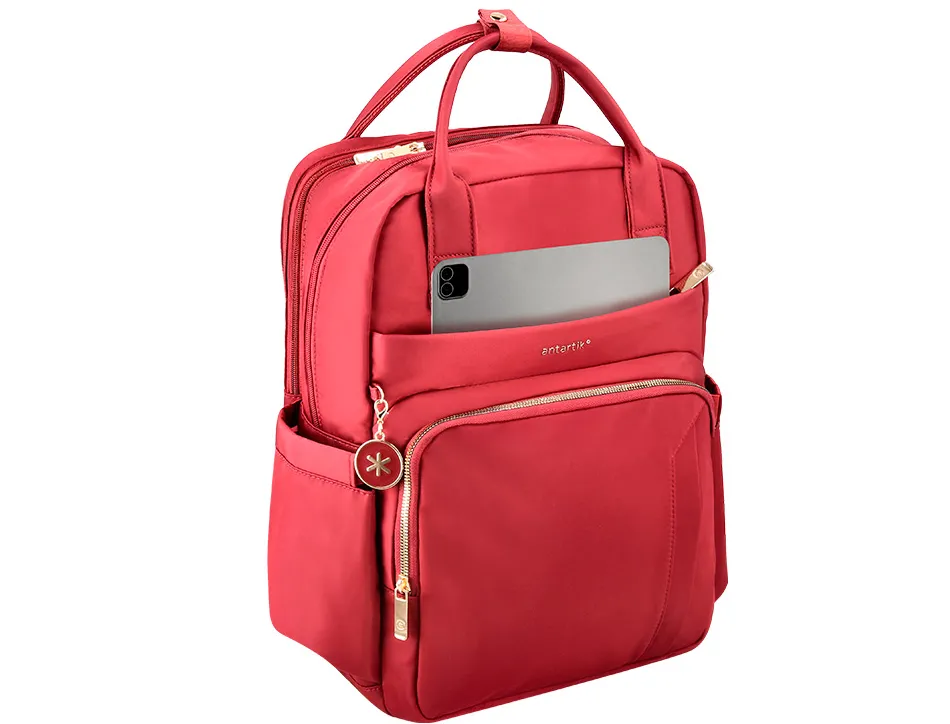 Sac a dos antartik nova 4 compartiments 23l 410x180x320 mm coloris vin rouge