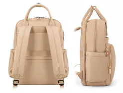 Sac a dos antartik nova 4 compartiments 23l 410x180x320 mm coloris beige