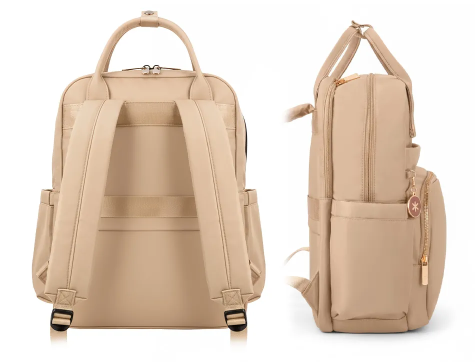 Sac a dos antartik nova 4 compartiments 23l 410x180x320 mm coloris beige
