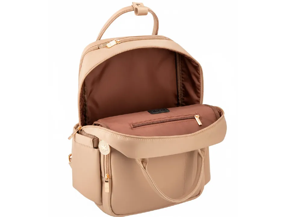 Sac a dos antartik nova 4 compartiments 23l 410x180x320 mm coloris beige
