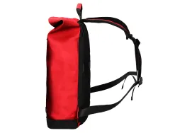 Sac a dos antartik roll up waterproof 480x130x280mm coloris rouge grenat