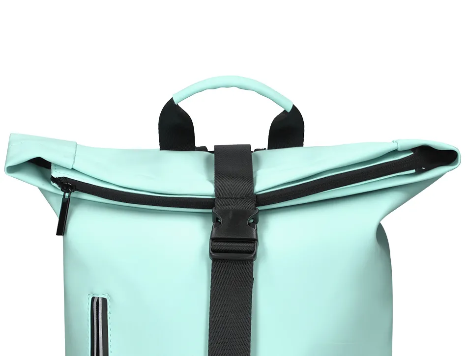 Sac a dos antartik roll up waterproof 480x130x280mm coloris turquoise