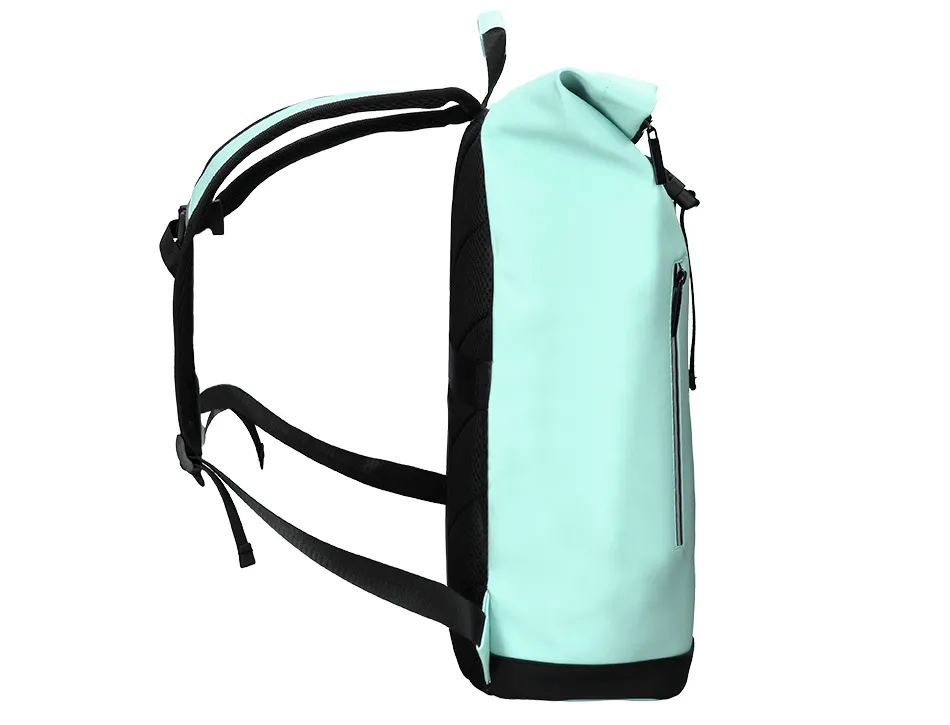 Sac a dos antartik roll up waterproof 480x130x280mm coloris turquoise