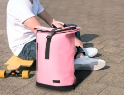 Sac a dos antartik roll up waterproof 480x130x280mm coloris rose