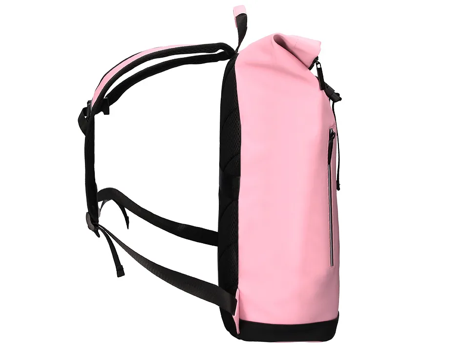 Sac a dos antartik roll up waterproof 480x130x280mm coloris rose