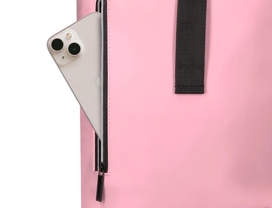 Sac a dos antartik roll up waterproof 480x130x280mm coloris rose