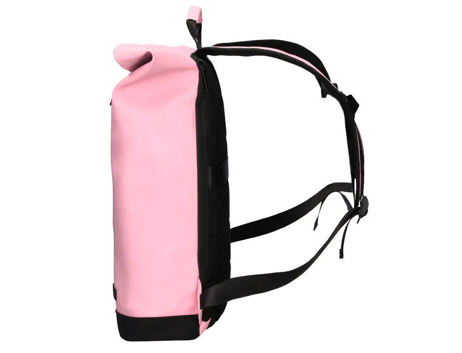Sac a dos antartik roll up waterproof 480x130x280mm coloris rose