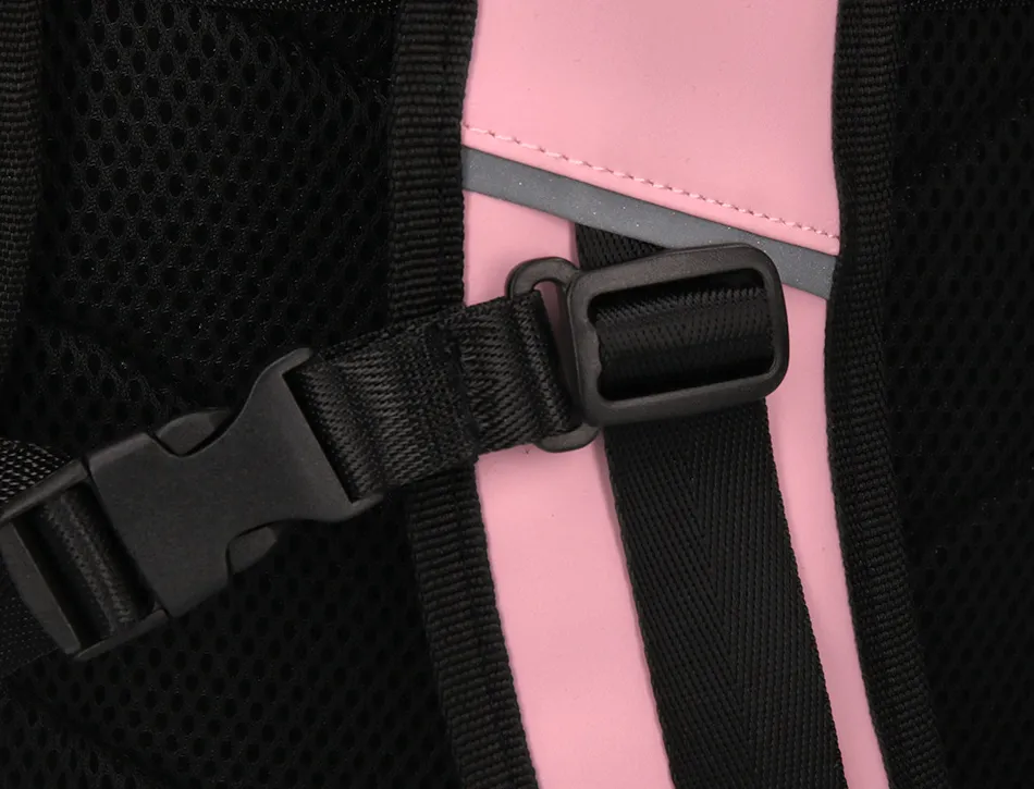 Sac a dos antartik roll up waterproof 480x130x280mm coloris rose