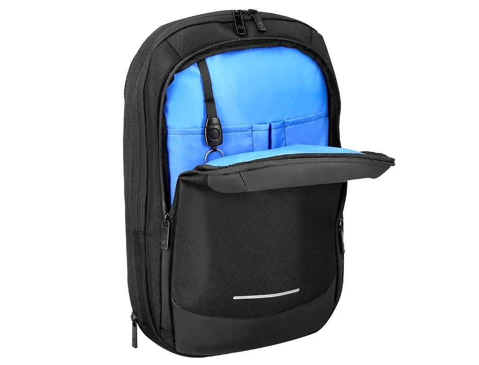 Sac a dos antartik slim 3 compartiments 23l 450x150x330 mm coloris noir