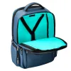 Sac a dos antartik volt 5 compartiments 23l 450x180x330 mm coloris bleu marine interieur turquoise