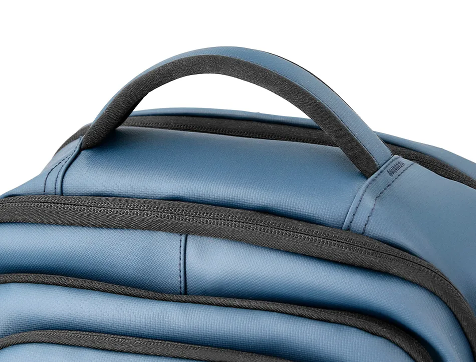 Sac a dos antartik volt 5 compartiments 23l 450x180x330 mm coloris bleu marine interieur turquoise