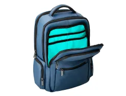 Sac a dos antartik volt 5 compartiments 23l 450x180x330 mm coloris bleu marine interieur turquoise