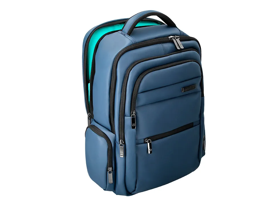 Sac a dos antartik volt 5 compartiments 23l 450x180x330 mm coloris bleu marine interieur turquoise