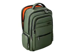Sac a dos antartik volt 5 compartiments 23l 450x180x330 mm coloris vert militaire interieur orange