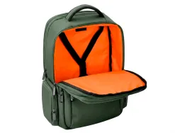 Sac a dos antartik volt 5 compartiments 23l 450x180x330 mm coloris vert militaire interieur orange