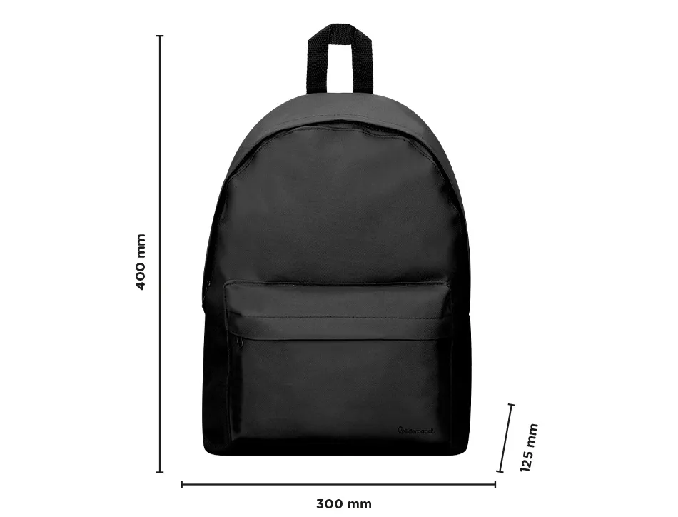 Sac a dos liderpapel 1 compartiment 40x12,5x30cm coloris noir