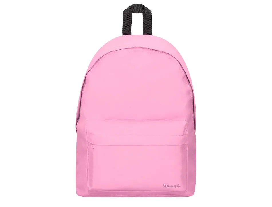 Sac a dos liderpapel 1 compartiment 40x12,5x30cm coloris rose